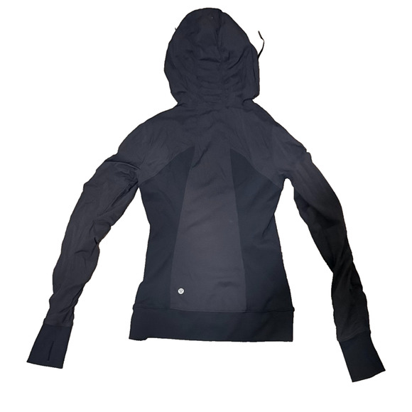 Lululemon Women’s Dance Studio Jacket Hooded Size 6 Black Athleisure Gorpcore - Picture 3 of 10